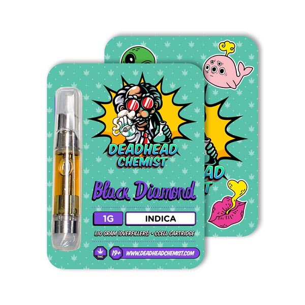 Deadhead Chemist THC Vape Cartridge 1G | Black Diamond Indica